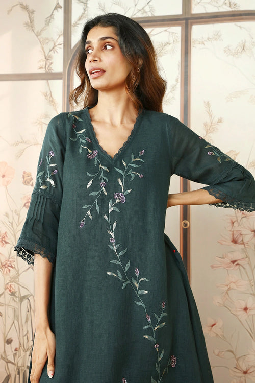Forest Diamond Dahlia Fly Free Tunic Set