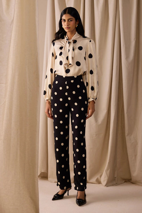 Glam Polka Dot Trouser