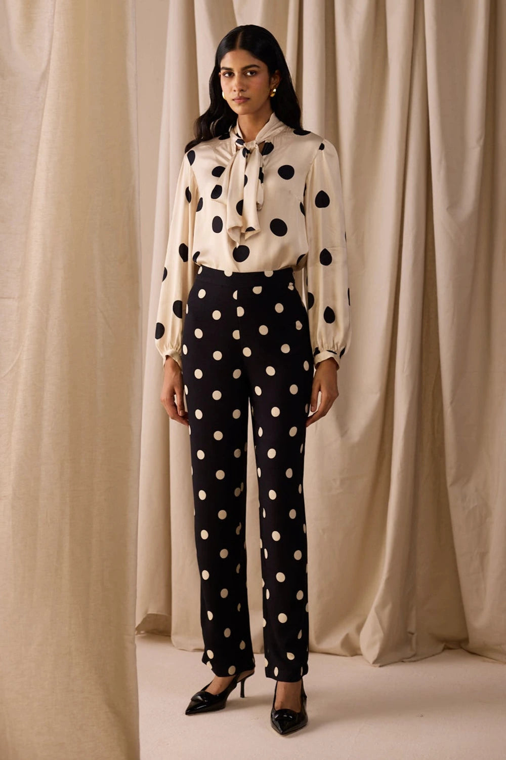 Glam Polka Dot Trouser