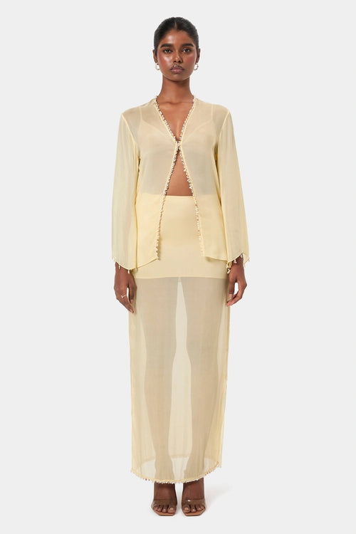 Butter Shell Trim Skirt
