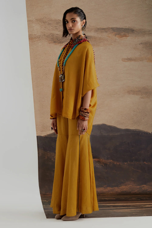 Yellow Topasz Mandala Shirt Set