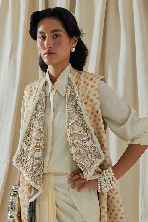 Ecru Kora Hina Trench Coat