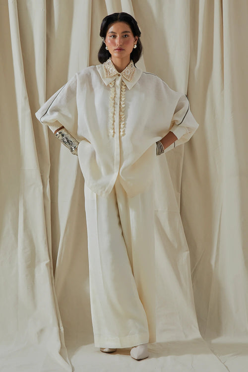 Mogra Kora Mandala Shirt With Trousers