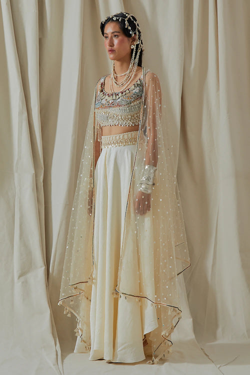 Mogra Kora Aalya Dupatta