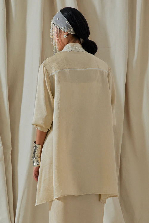 Ecru Kora Atri Straight Shirt