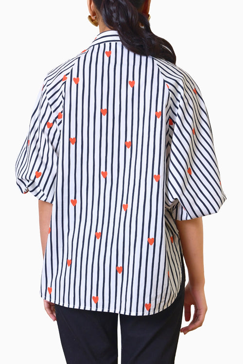 Love Struck Heart Blouse
