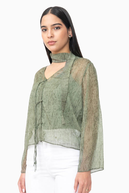Green Crest Top