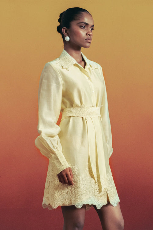 Buttercream Shirt Dress
