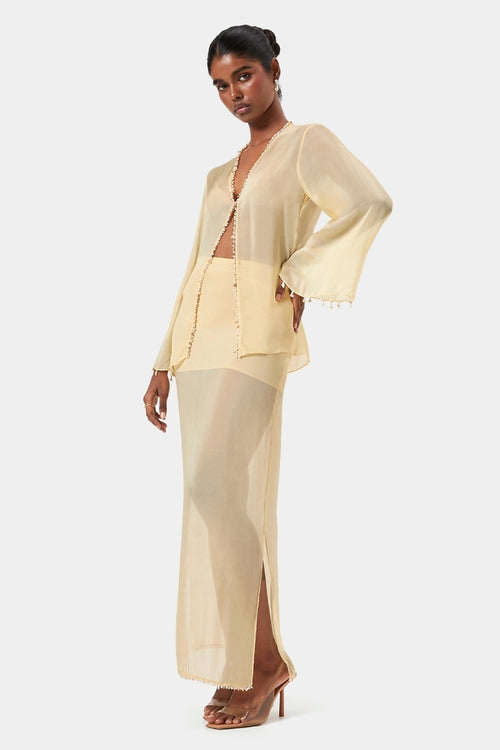 Butter Shell Trim Skirt