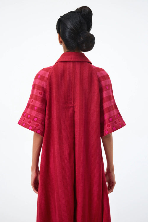 Red Rani Spinner's Dress