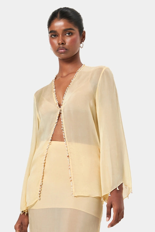 Butter Shell Trim Blouse