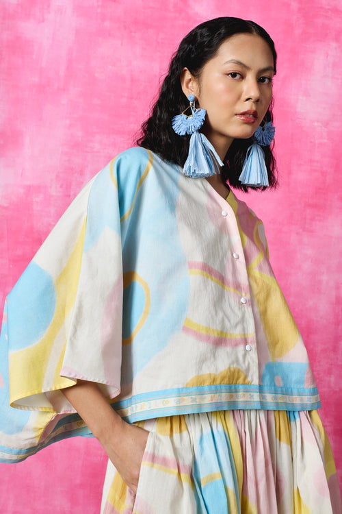 Floré Batwing Top With Floré Midi Skirt