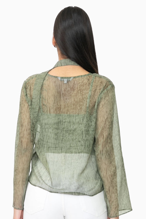 Green Crest Top