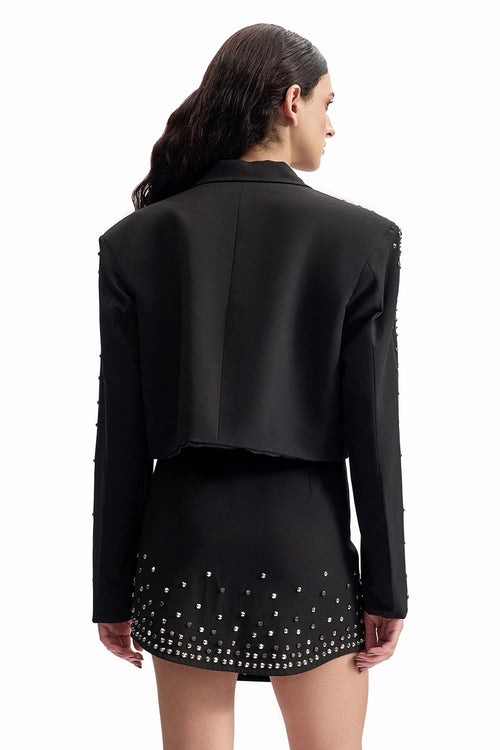 Noir Studded Power Set