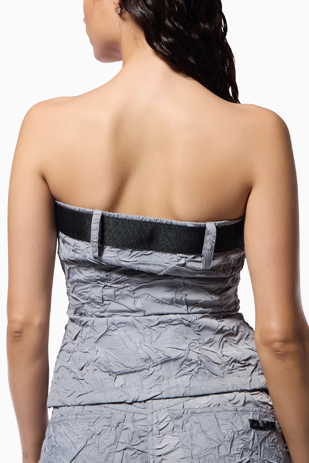 Slate Grey Crushed Corset