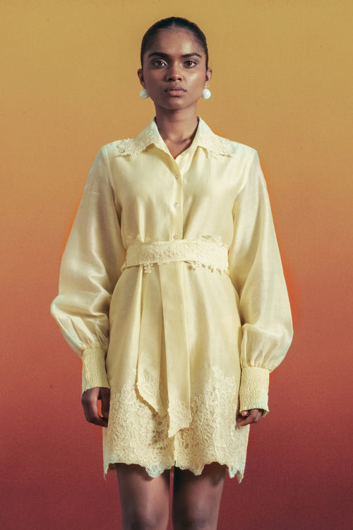 Buttercream Shirt Dress