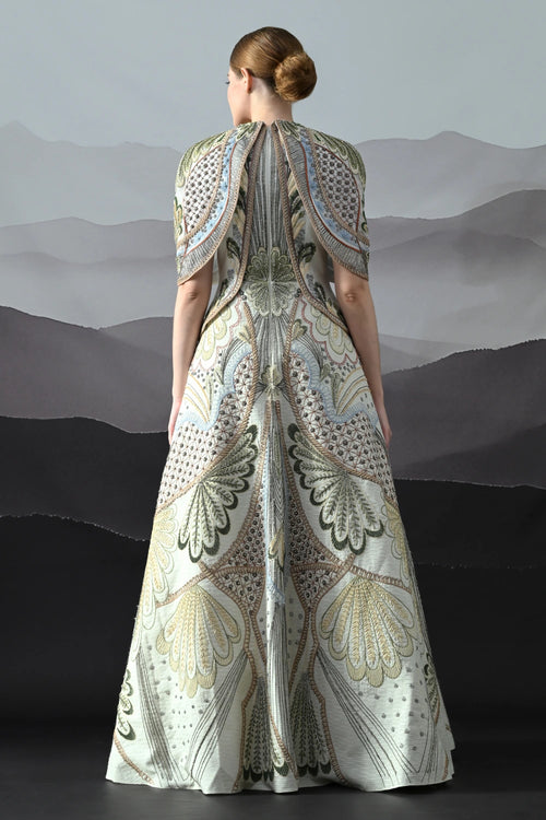 Ivory Silhouette With Artisanal Handwork