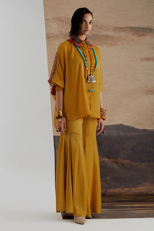 Yellow Topasz Mandala Shirt Set