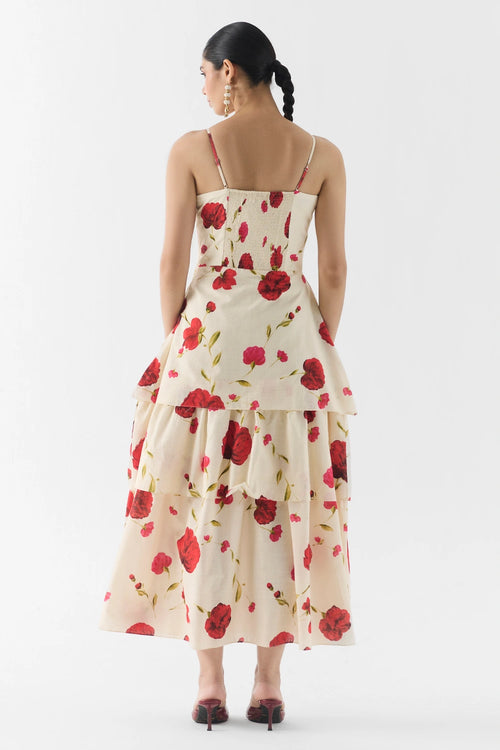 Sisley Rose Bustier Dress