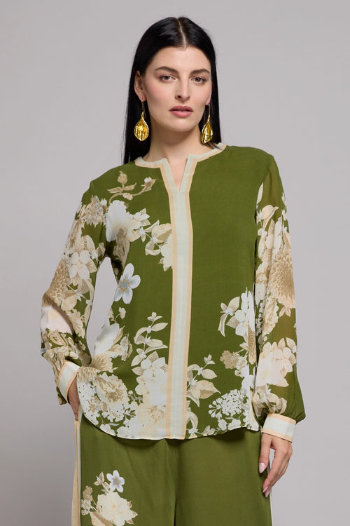 Green Floral Printed Co-ord Set