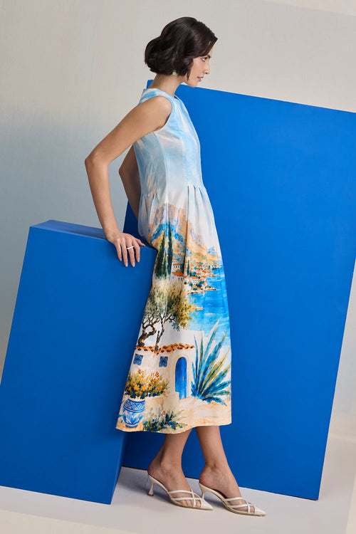 Mediterranean Midi Dress