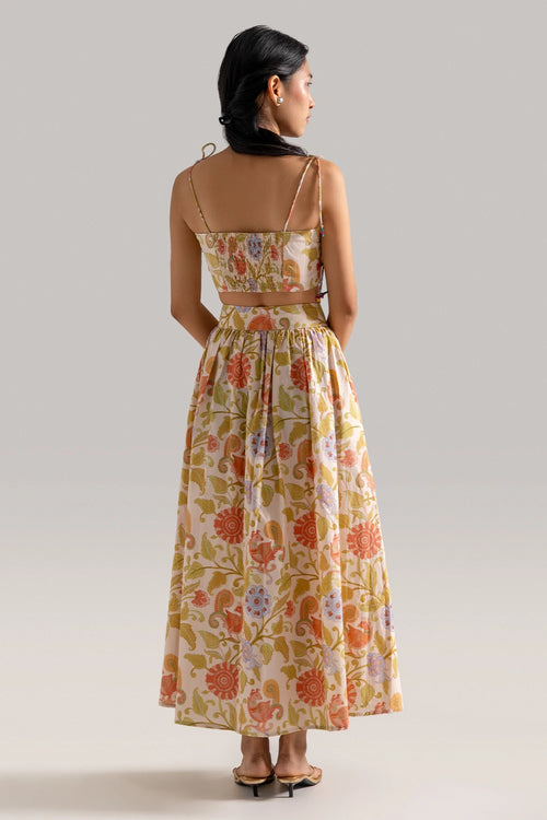 Kalamkari Mor Long Skirt