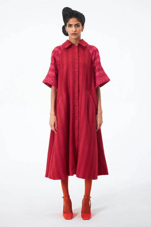 Red Rani Spinner's Dress