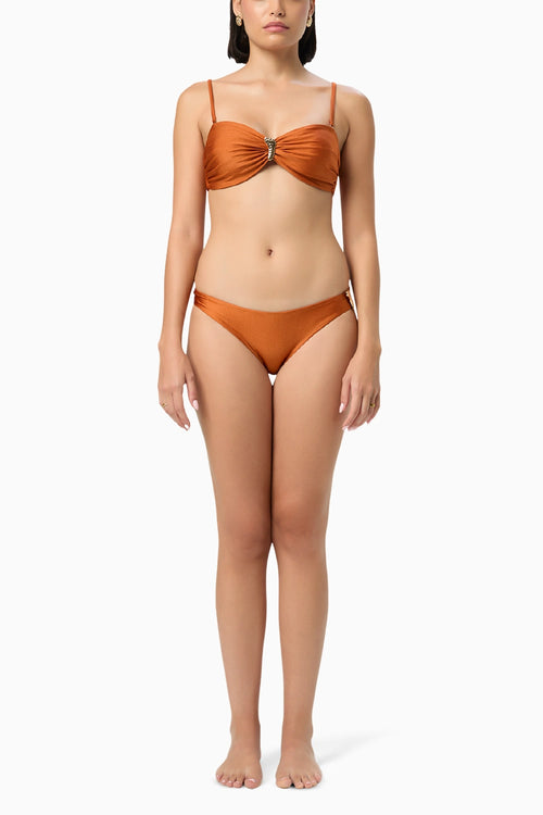 Ember Crescent Bandeau Bikini Top