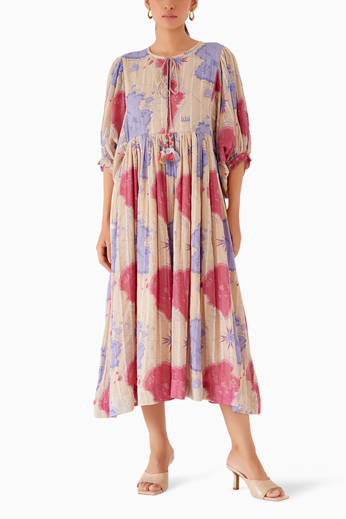 Antalya Lemon Midi Dress
