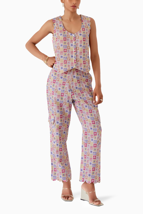 Antalya Waistcoat Coord Set