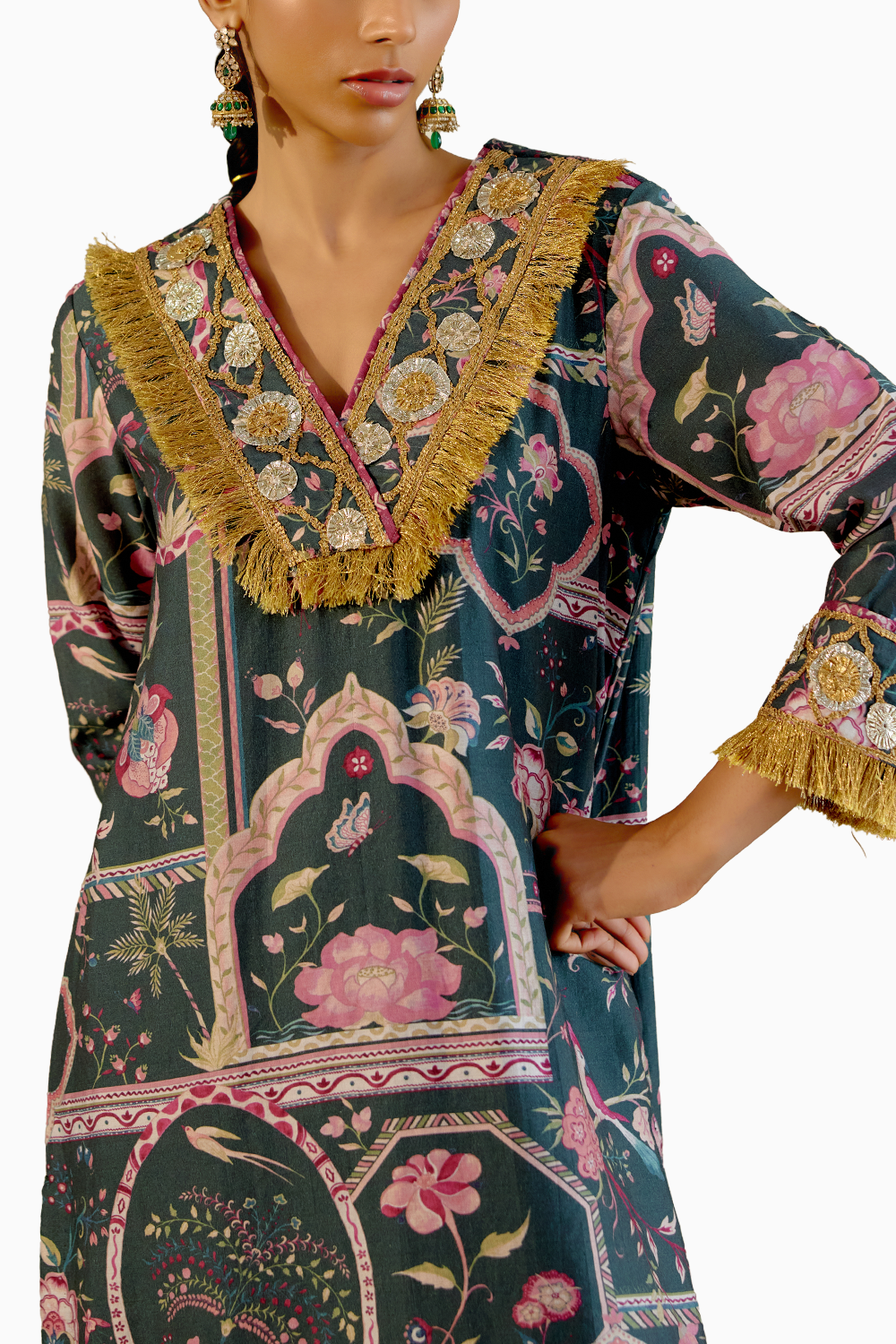 Surabhi Morni Kurta Set