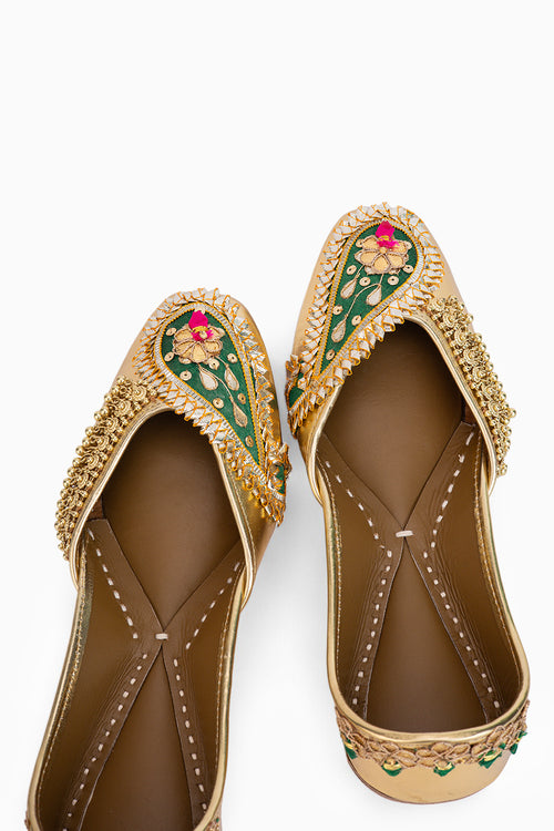 Green And Gold Abhilasha Jutti