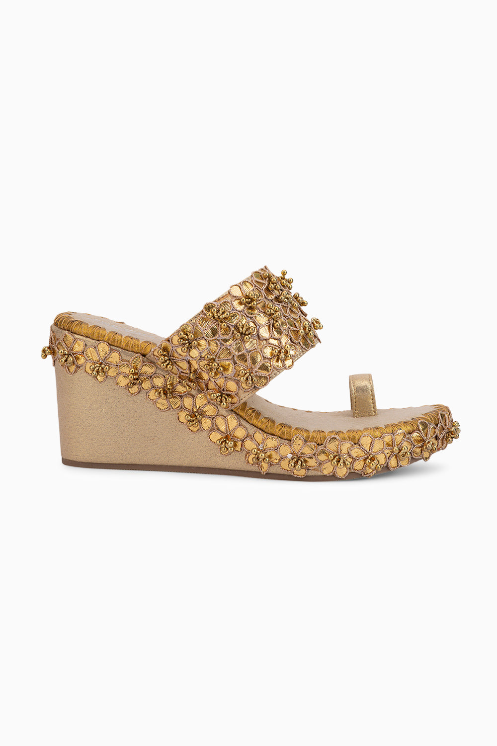 Aamya Gold Wedges