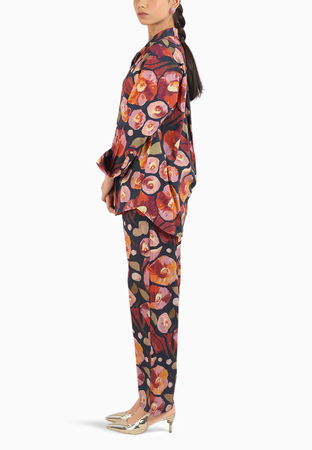 Black Floral Printed Co-ord Set
