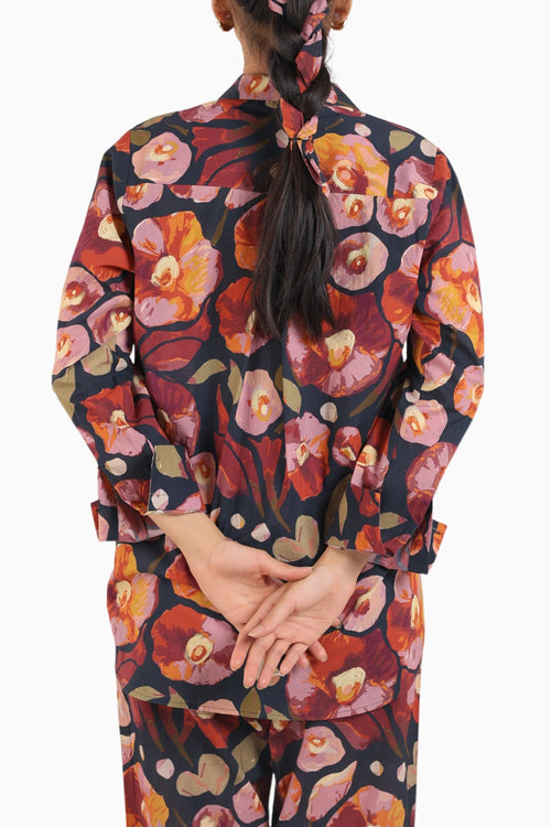 Black Floral Printed Co-ord Set