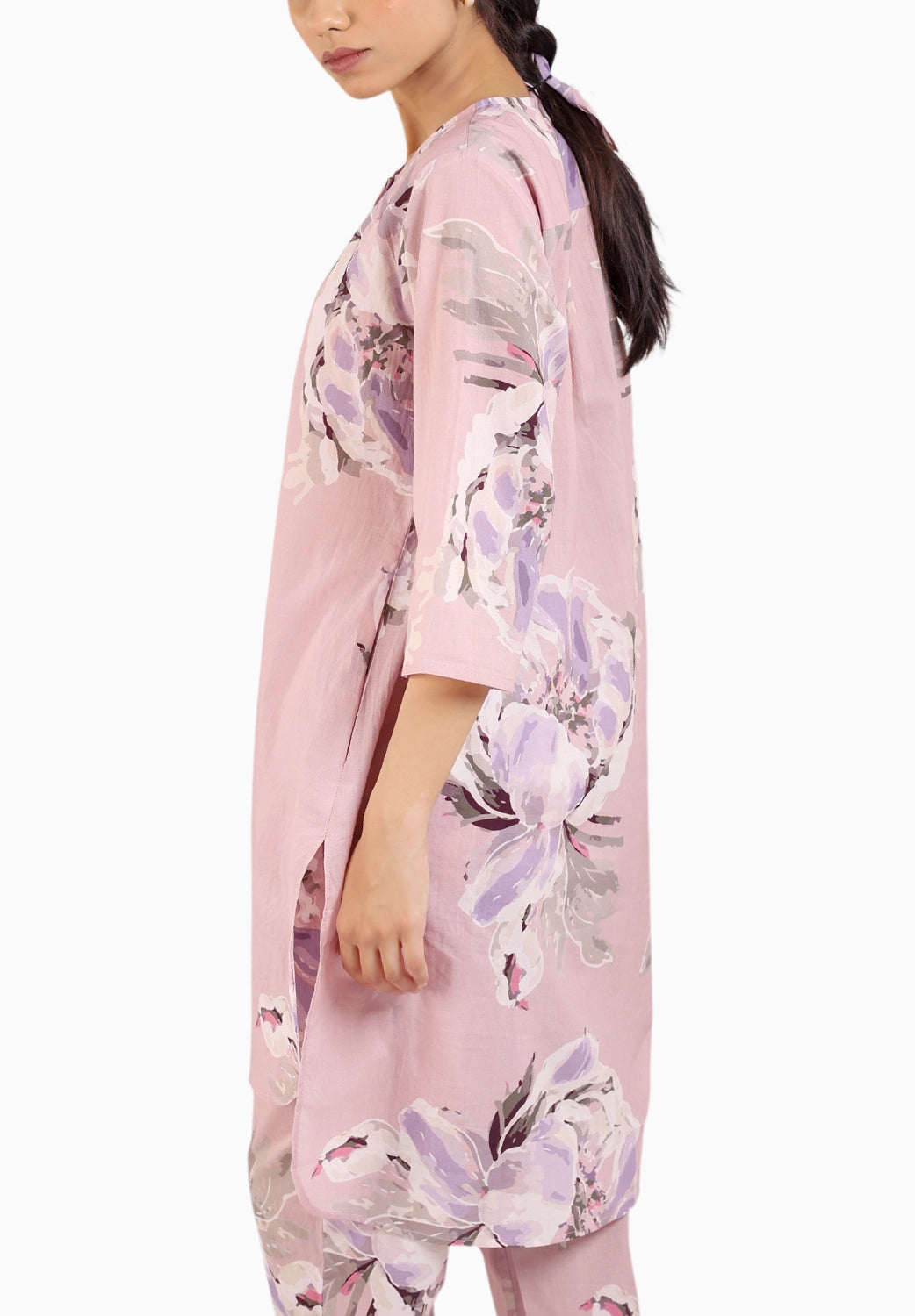 Dusty Rose Cotton Kurta Set