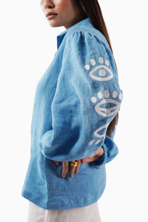 Blue Evil Eye Co-ord Set