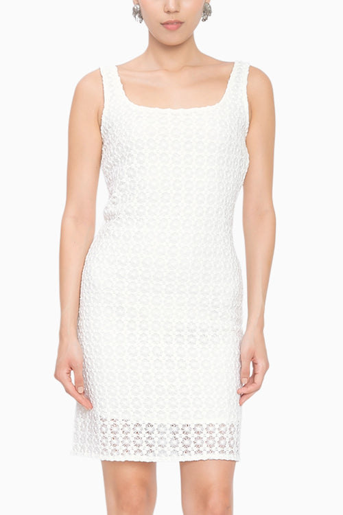 White Picante Dress
