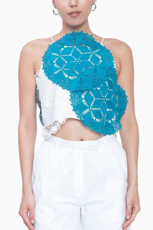 Blue Amalfi Top