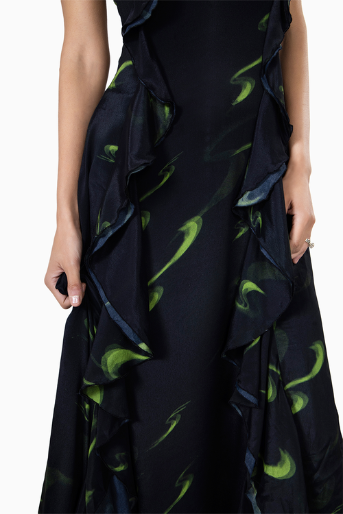 Thousand Crescents Maxi Dress