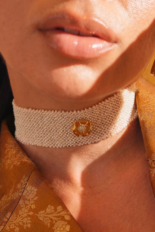 Pearl Flower Choker