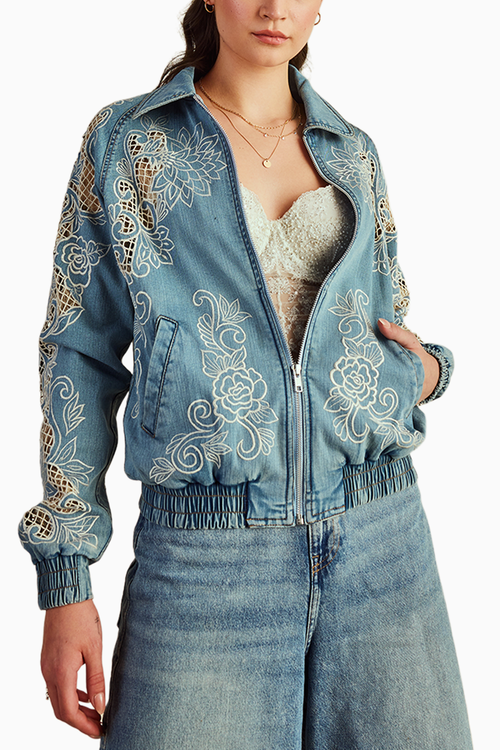 Raglan Sleeve Bomber Jacket