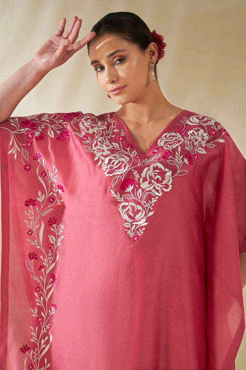 Pink Maira Kaftan Set