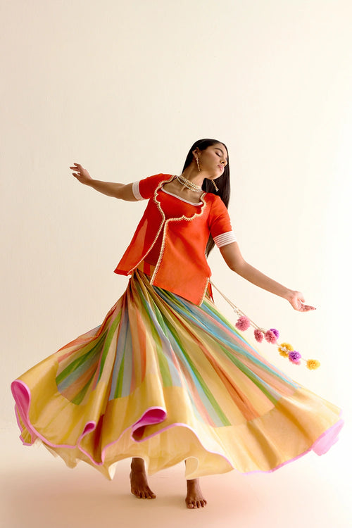 Maharani Pachranga Lehenga Set