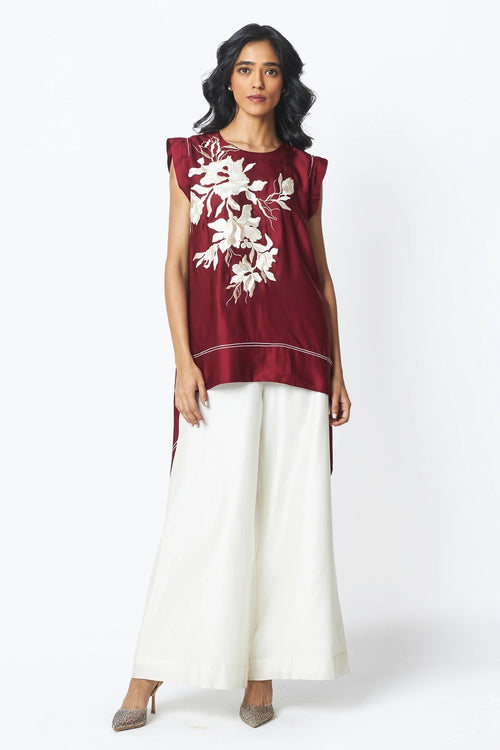 Burgandy Camila Trail Blazer Top and Pants