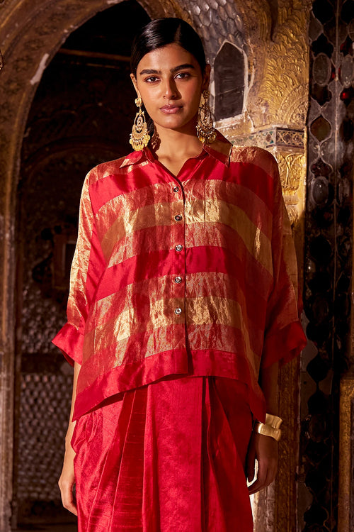 Benares Tissue Striped Shirt