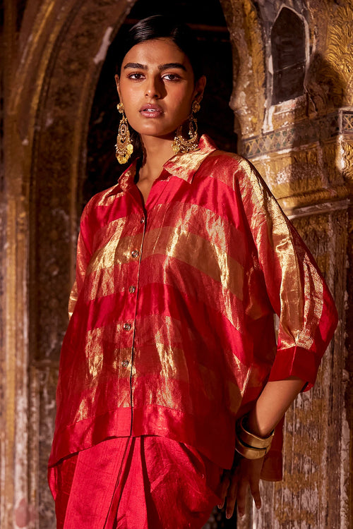 Benares Tissue Striped Shirt