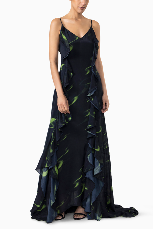 Thousand Crescents Maxi Dress