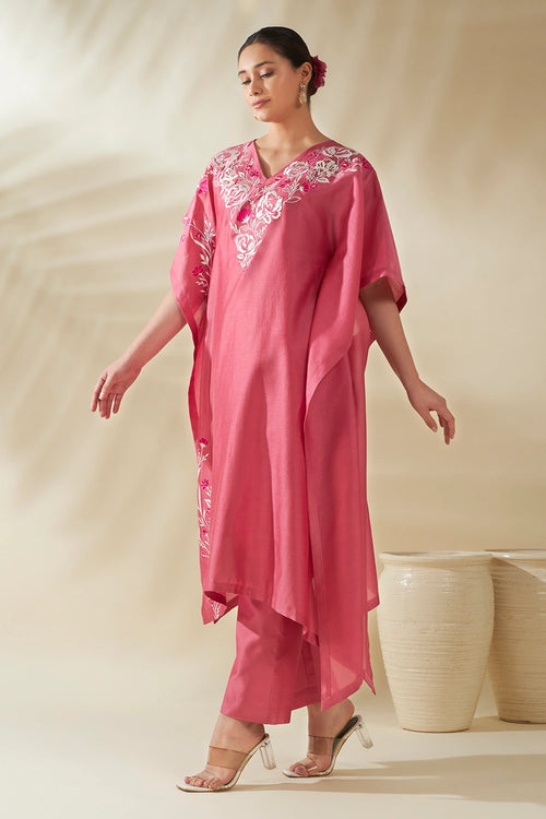 Pink Maira Kaftan Set