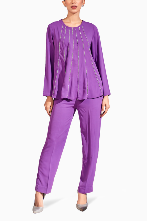 Purple Limelight Co-ord Set